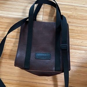 Leather mini tote